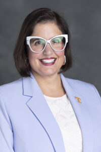 Marieke Van Puymbroeck, with Graduate School, Faculty headshot taken in the Communications Studio on July 08, 2025. Photo by Craig Bisacre/University of Tennessee